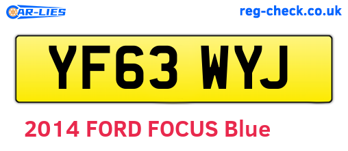 YF63WYJ are the vehicle registration plates.