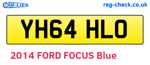 YH64HLO are the vehicle registration plates.