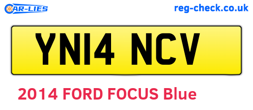 YN14NCV are the vehicle registration plates.