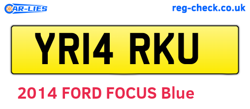 YR14RKU are the vehicle registration plates.