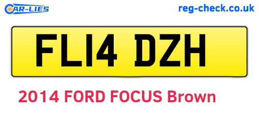 FL14DZH are the vehicle registration plates.