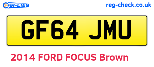 GF64JMU are the vehicle registration plates.