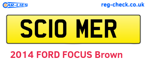 SC10MER are the vehicle registration plates.