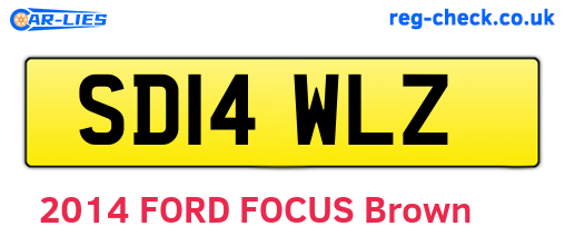 SD14WLZ are the vehicle registration plates.