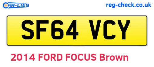 SF64VCY are the vehicle registration plates.