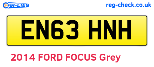 EN63HNH are the vehicle registration plates.