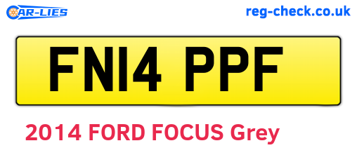FN14PPF are the vehicle registration plates.
