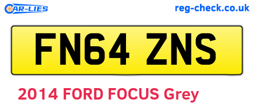 FN64ZNS are the vehicle registration plates.