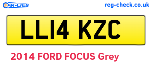 LL14KZC are the vehicle registration plates.