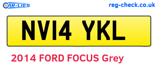 NV14YKL are the vehicle registration plates.