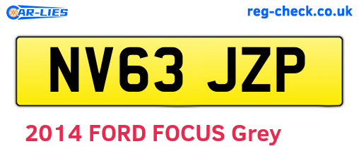 NV63JZP are the vehicle registration plates.