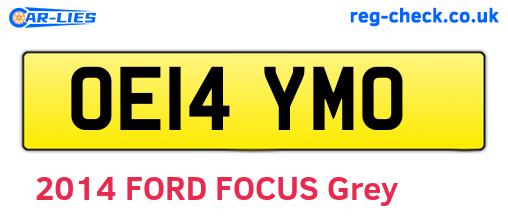 OE14YMO are the vehicle registration plates.