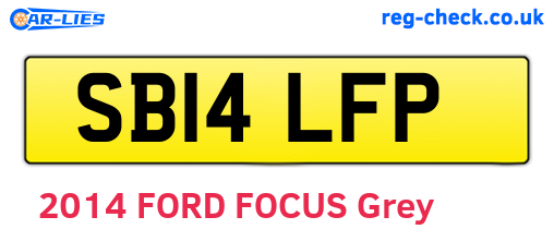 SB14LFP are the vehicle registration plates.