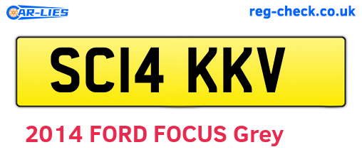 SC14KKV are the vehicle registration plates.