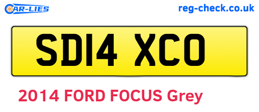 SD14XCO are the vehicle registration plates.