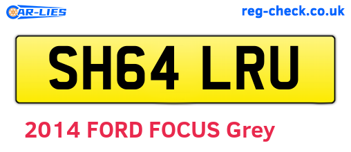 SH64LRU are the vehicle registration plates.