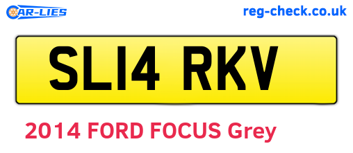 SL14RKV are the vehicle registration plates.