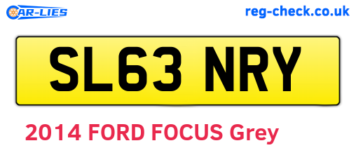 SL63NRY are the vehicle registration plates.