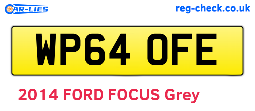 WP64OFE are the vehicle registration plates.