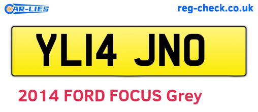 YL14JNO are the vehicle registration plates.