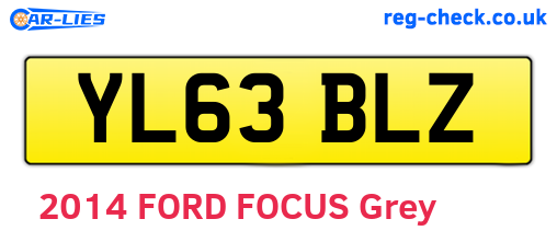 YL63BLZ are the vehicle registration plates.