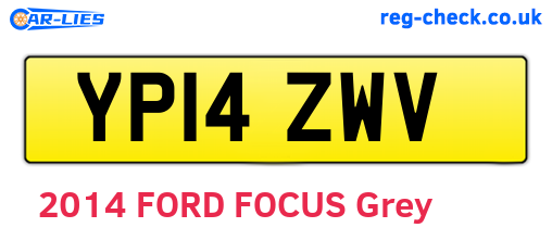 YP14ZWV are the vehicle registration plates.