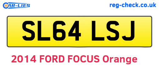 SL64LSJ are the vehicle registration plates.