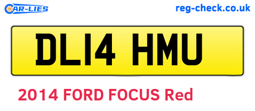 DL14HMU are the vehicle registration plates.