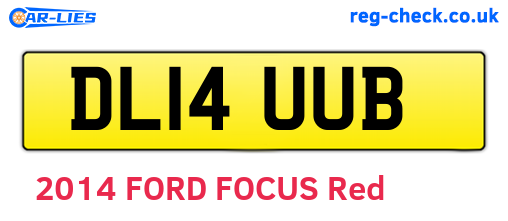 DL14UUB are the vehicle registration plates.