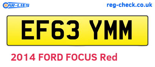 EF63YMM are the vehicle registration plates.