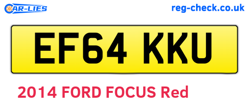 EF64KKU are the vehicle registration plates.