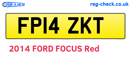 FP14ZKT are the vehicle registration plates.