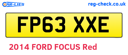 FP63XXE are the vehicle registration plates.