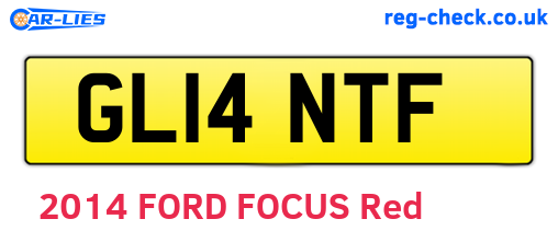 GL14NTF are the vehicle registration plates.