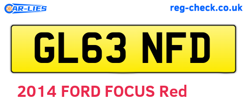 GL63NFD are the vehicle registration plates.