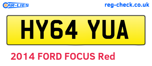 HY64YUA are the vehicle registration plates.