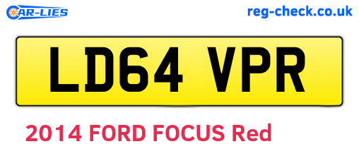 LD64VPR are the vehicle registration plates.