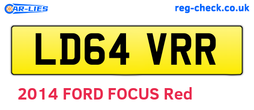 LD64VRR are the vehicle registration plates.