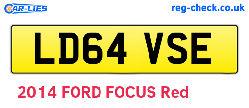 LD64VSE are the vehicle registration plates.