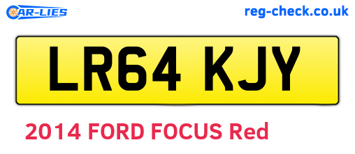 LR64KJY are the vehicle registration plates.