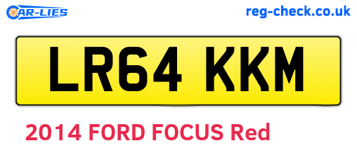 LR64KKM are the vehicle registration plates.