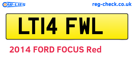 LT14FWL are the vehicle registration plates.