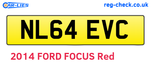 NL64EVC are the vehicle registration plates.