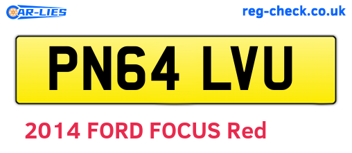 PN64LVU are the vehicle registration plates.