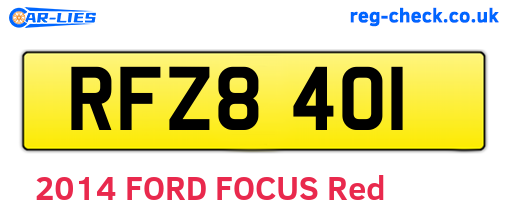 RFZ8401 are the vehicle registration plates.