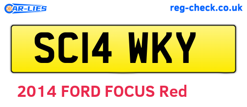 SC14WKY are the vehicle registration plates.