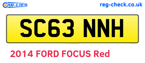 SC63NNH are the vehicle registration plates.