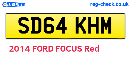 SD64KHM are the vehicle registration plates.