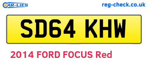SD64KHW are the vehicle registration plates.