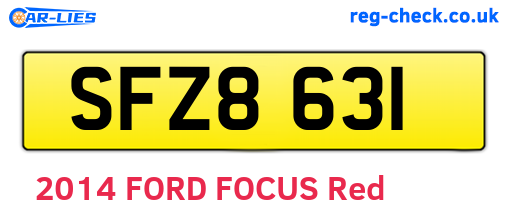 SFZ8631 are the vehicle registration plates.